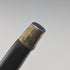 Circa 1900 British antique black shaft sterling silver rondelle handle walking stick 88cm